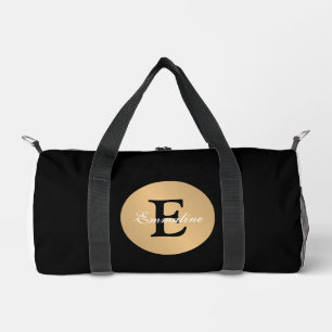 Personalisierter Namensmonogramm in Kreis-Button A Duffle Bag