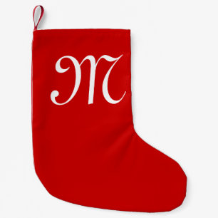 Personalisierter Namensmonogramm WeihnachtsStrumpf Kleiner Weihnachtsstrumpf