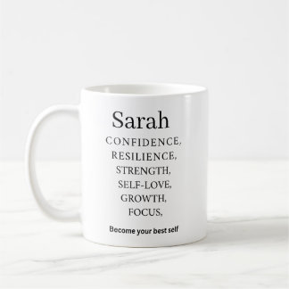 Personalisierter Namensmotivationsbecher Kaffeetasse