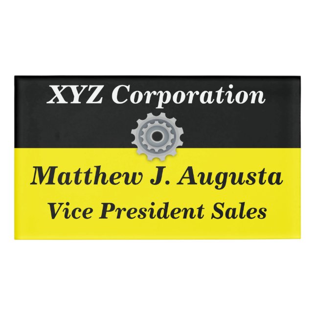 Personalisierter Namensumbau mit magnetischer Namenschild (Vorderseite)