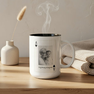 Personalisierter Nana-Becher mit Foto – Individuel Zweifarbige Tasse