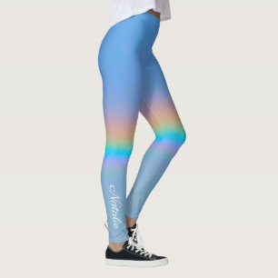Personalisierter natürlicher Regenbogen Leggings