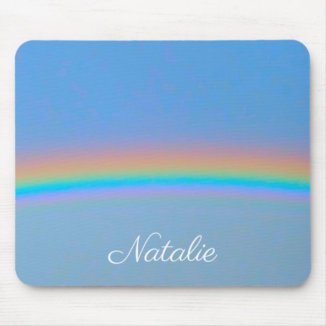 Personalisierter natürlicher Regenbogen Mousepad (Vorne)