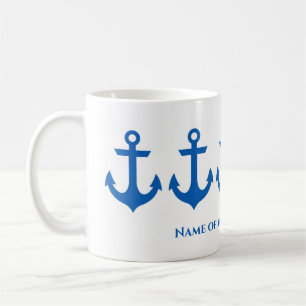 Personalisierter nautischer Kaffeebecher Kaffeetasse