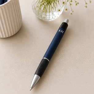 Personalisierter navyblauer Monogramm-Schreibstift Kugelschreiber