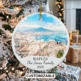 Personalisierter Neapel-Ornament, Italien - Gesche Keramik Ornament