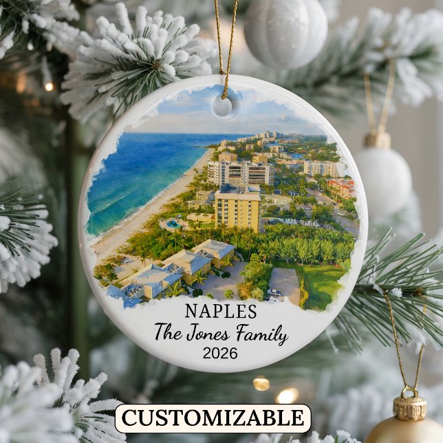 Personalisierter Neapel-Schmuck, Benutzerdefiniert Keramik Ornament (Von Creator hochgeladen)
