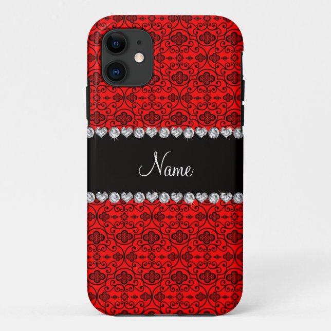 Personalisierter Neonname Case-Mate iPhone Hülle (Rückseite)