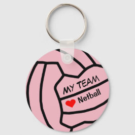 Personalisierter Netball-Ball-Design-Keyring Schlüsselanhänger