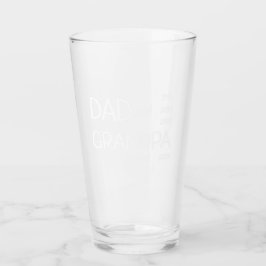 Personalisierter neuer Großvater Glas