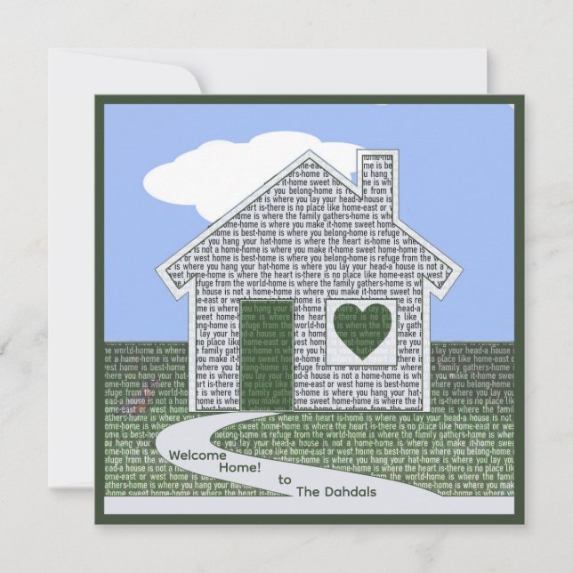 Personalisierter neuer Hausbesitzer (Vorderseite)