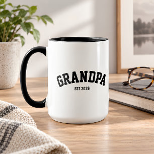 Personalisierter Neuer Opa Est Datum Vatertag Tasse