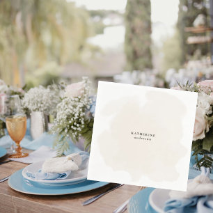 Personalisierter neutraler einfacher Duschcocktail Serviette