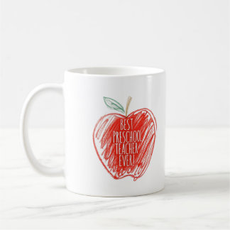 Personalisierter Niedlich bester Preschool-Lehrer  Kaffeetasse