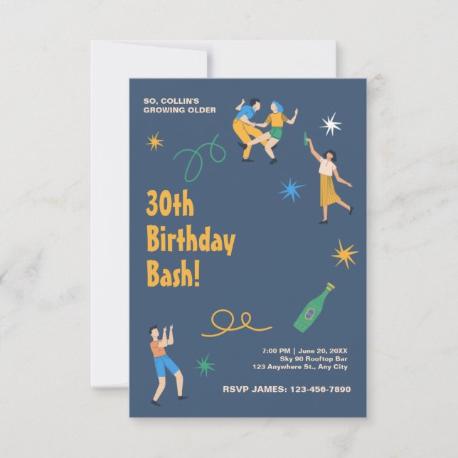 Personalisierter niedliche Geburtstag (Vorderseite)