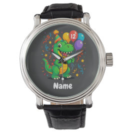 Personalisierter Niedliche Geburtstag Dino Kids Armbanduhr
