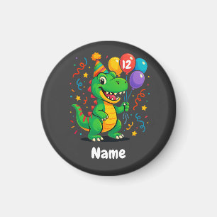 Personalisierter Niedliche Geburtstag Dino Kids Magnet