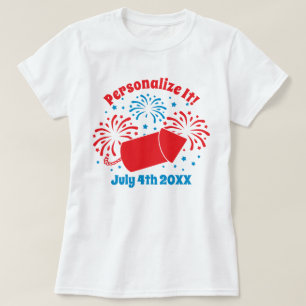 PERSONALISIERTER Niedlicher 4. Juli T - Shirt