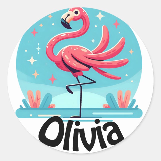 Personalisierter niedlicher Aufkleber/Siegel Klass Runder Aufkleber (Vorderseite)