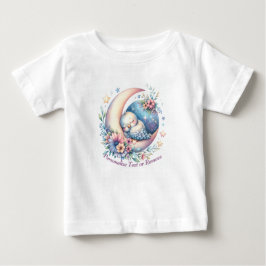 Personalisierter Niedlicher Baby Bird Schlafen auf Baby T-shirt