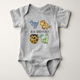 Personalisierter niedlicher Babysaurus Niedlicher  Baby Strampler