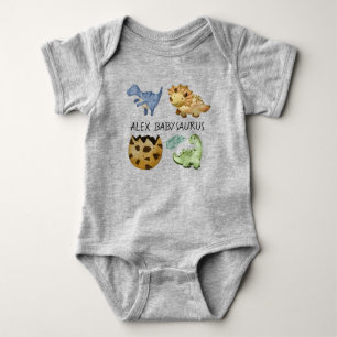Personalisierter niedlicher Babysaurus Niedlicher Baby Strampler