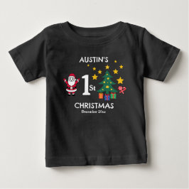 Personalisierter Niedlicher Black Baby Boy's 1. We T-shirt