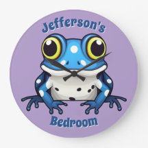 Personalisierter Niedlicher Blue Polka Dot Wall Cl