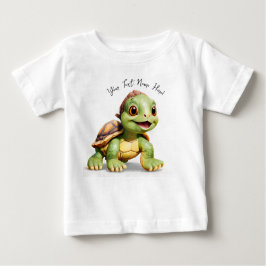 Personalisierter Niedlicher Cartoon Turtle Baby T-shirt