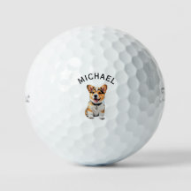 Personalisierter niedlicher Corgi-Welpen-Name - Lu