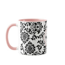 Personalisierter niedlicher Damast monogramed