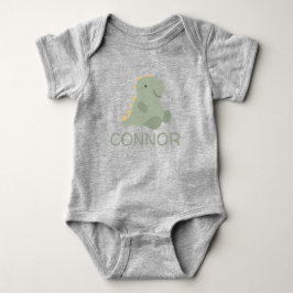 Personalisierter Niedlicher Dinosaurier Baby Bodys Strampler