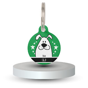 Personalisierter Niedlicher Doodle-Design mit QR-C Haustiermarke