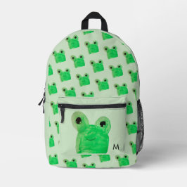 Personalisierter Niedlicher Frosch Bedruckter Rucksack