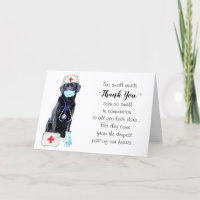 Personalisierter Niedlicher Hund Medizinische Kran