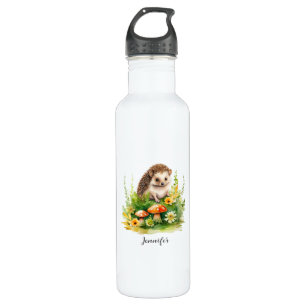 Personalisierter Niedlicher Igel Edelstahlflasche