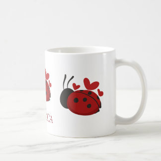 personalisierter niedlicher Ladybug Tasse