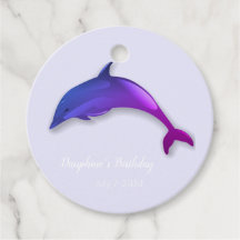 Personalisierter Niedlicher lila Delphin