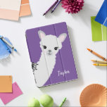 Personalisierter Niedlicher Llama Lila iPad Pro Hülle<br><div class="desc">Mit einer lila Hintergrundfarbe und einem peeking,  seltsamen Lama,  personalisieren Sie diese Tablettenhülle mit einem Namen für den Lama-Liebhaber.</div>