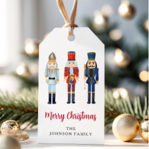 Personalisierter Niedlicher Nutcracker Frohe Weihn Geschenkanhänger