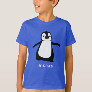 Personalisierter niedlicher Pinguin-Illustrator T-Shirt