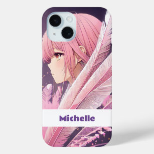 Personalisierter Niedlicher Pink Anime Girl iPhone Case-Mate iPhone Hülle