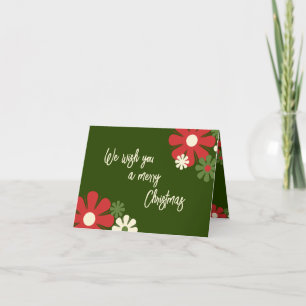 Personalisierter Niedlicher Retro Blumenstrauß Wei Dankeskarte