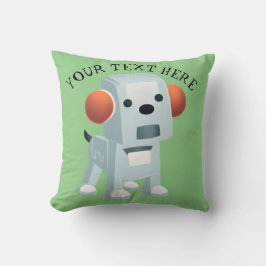 Personalisierter Niedlicher Roboter Toaster Welpen Kissen