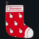 Personalisierter Niedlicher Snowman-Strumpf Kleiner Weihnachtsstrumpf<br><div class="desc">Dieser personalisierte Weihnachtsfest-Strumpf zeigt den Snowman-Charakter der Weihnachtszeit-Crew.</div>