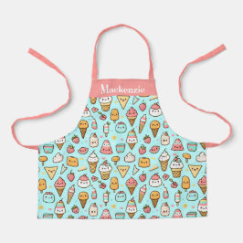 Personalisierter Niedlicher Sommereis Creme Süße K Schürze