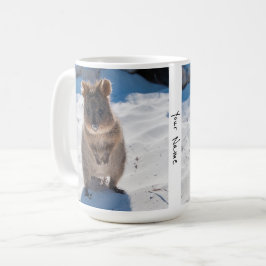 Personalisierter niedlicher und glücklicher Quokka Kaffeetasse