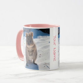 Personalisierter niedlicher und glücklicher Quokka Tasse