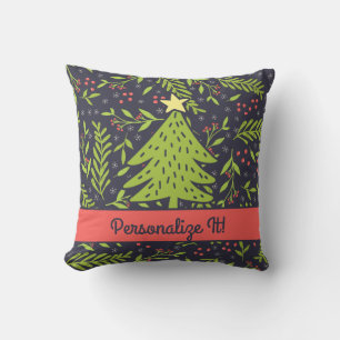 PERSONALISIERTER Niedlicher Urlaub Evergreens Kissen