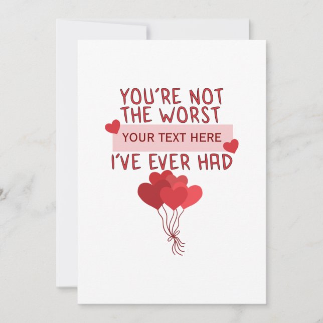 Personalisierter Niedlicher Valentinstag Einladung (Vorderseite)